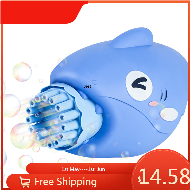 Nehzus Electric Shark Bubble Machine Creates Tons of Bubbles, Perfect for Kids' Outdoor Playtime