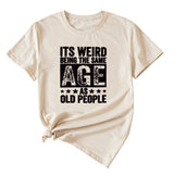 This Is Strange, Letter Printed Women's New Summer Short Sleeved Shirt