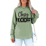 Classy Until Printed Loose Tops Long Sleeve Loose Sweatshirt