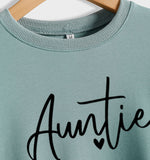 Round Neck Fashion Letter Women's Top Long Sleeve Auntie Printed Loose Sweater