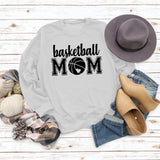 Basketball Mom Basketball Printing Personality Fashion Round Neck Sweater Bottoming Coat Women's Dress