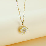 Nehzus Jewelry Sunflower Clavicle Chain Temperament New Female Necklace