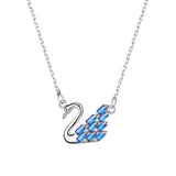 NEHZUS Jewelry Design Sense Blues Spirit Swan Necklace Simple Temperament Collarbone Chain for Girlfriend