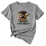 SOCIALWORKERLIFE Funny Pattern New Round Neck Short Sleeve T-Shirt