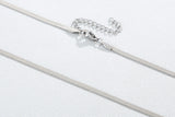 Chain with chain titanium necklace snake bone chain for women
