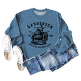 SANDERSON BED Letters Round Neck Bottoming Long-sleeved Women's Sweatshirt