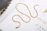 Chain with chain titanium necklace snake bone chain for women