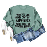 Whoever Said Money Women's Round Neck Bottomed Long Sleeve Sweater