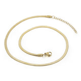 Chain with chain titanium necklace snake bone chain for women