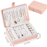 Jewelry Organizer Portable Necklace Earrings Rings Jewelry Box Packaging PU Leather Storage Joyeros Organizador De Joyas
