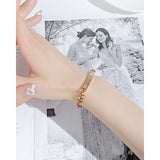 NEHZUS Couples Customize Bracelets Stainless Steel Personalize Jewelry Gift Ideas